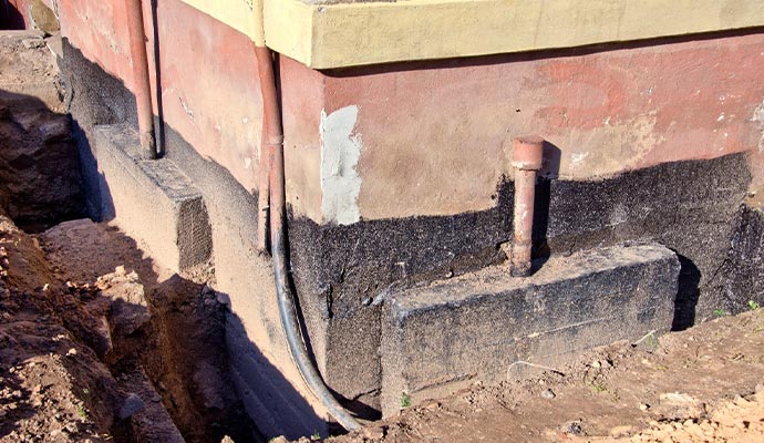 Foundation problem due to rainfall