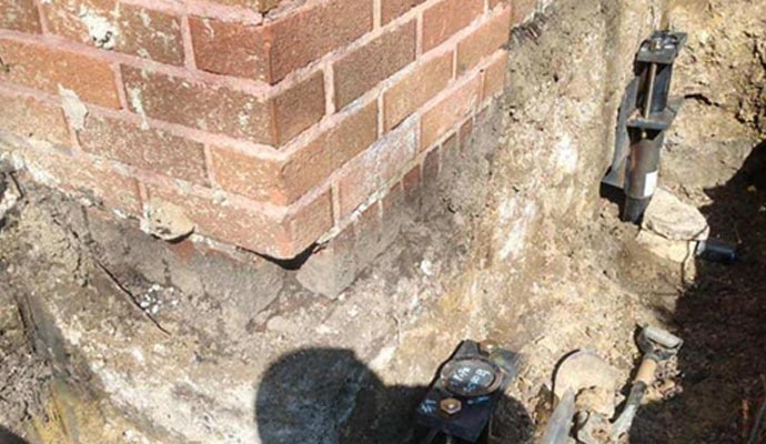 Push piers installations