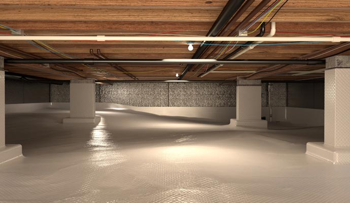 Encapsulated crawl space